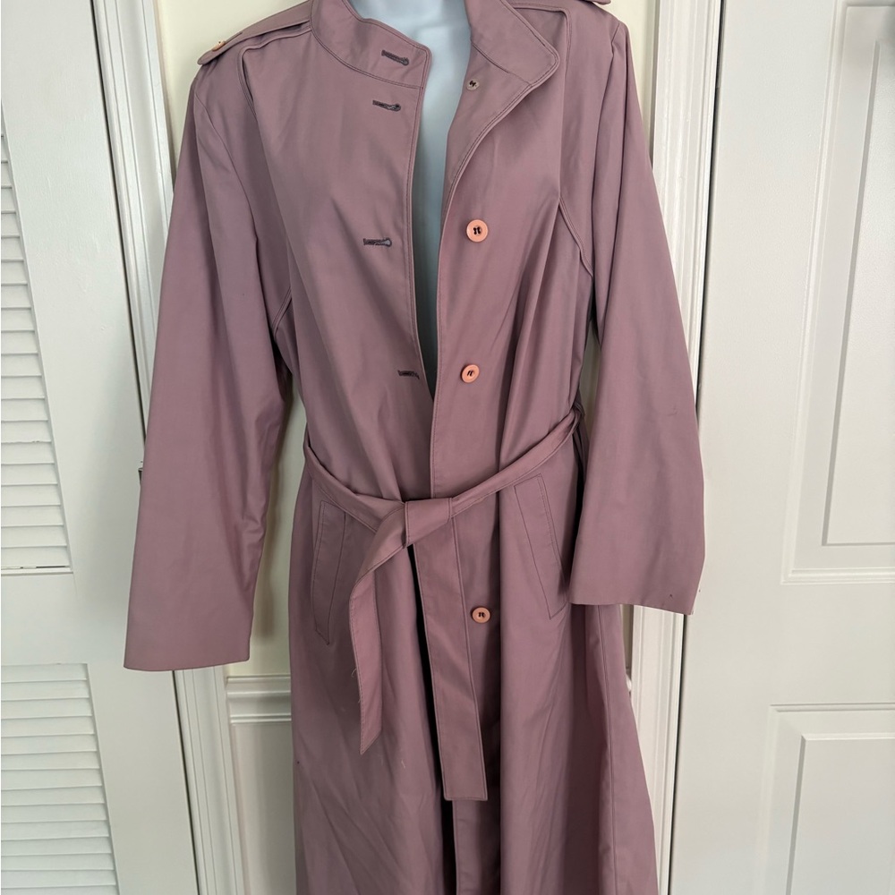 London Fog Mauve Trench Coat